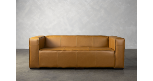 Floyd 3 Seater Full Leather Couch, Tan