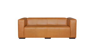 Floyd 3 Seater Full Leather Couch, Tan