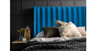 Hailey Double Headboard, Blue