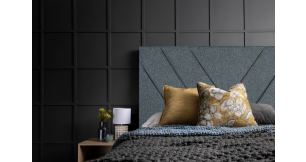 Julia King Headboard, Grey