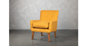 Leia Chair in Fabric, Mustard