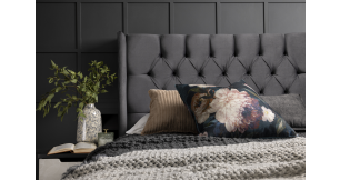 Winston Double Headboard, Dark Grey